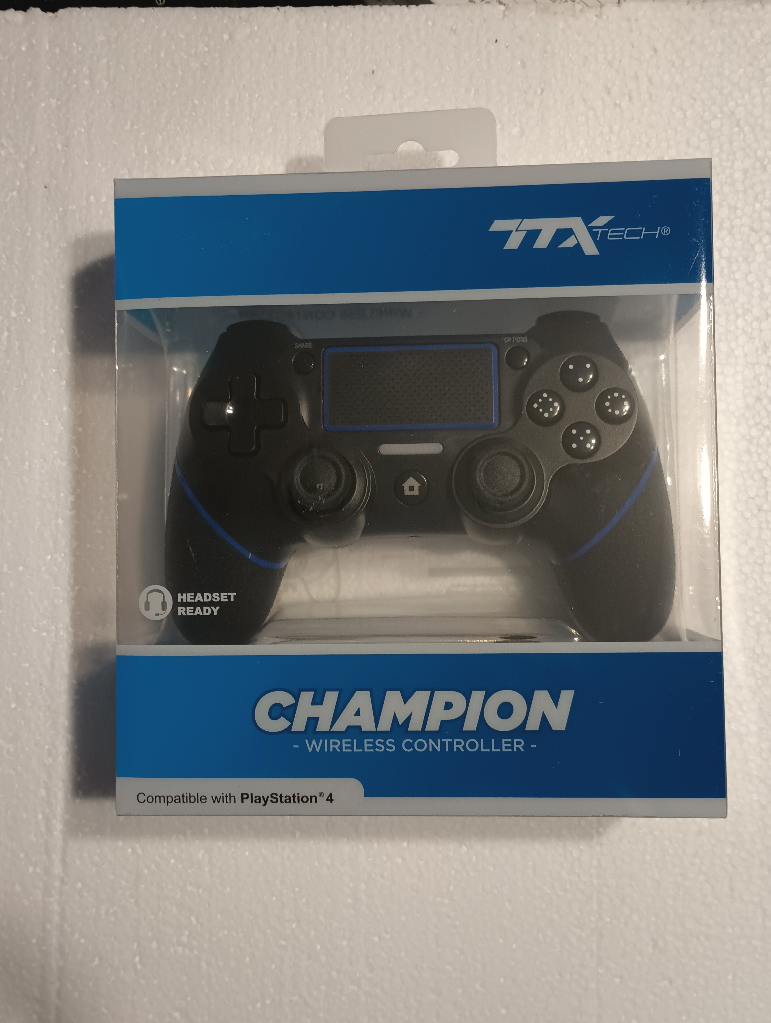 Black TTX PS4 Wireless Controller (New)